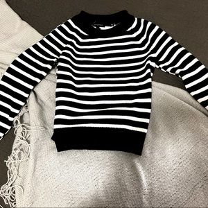 Black and White Striped Sweater
